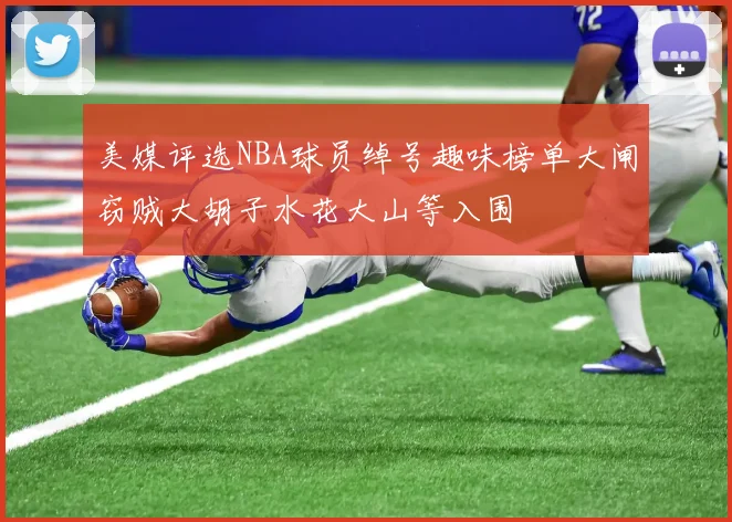 美媒评选NBA球员绰号趣味榜单大闸窃贼大胡子水花大山等入围